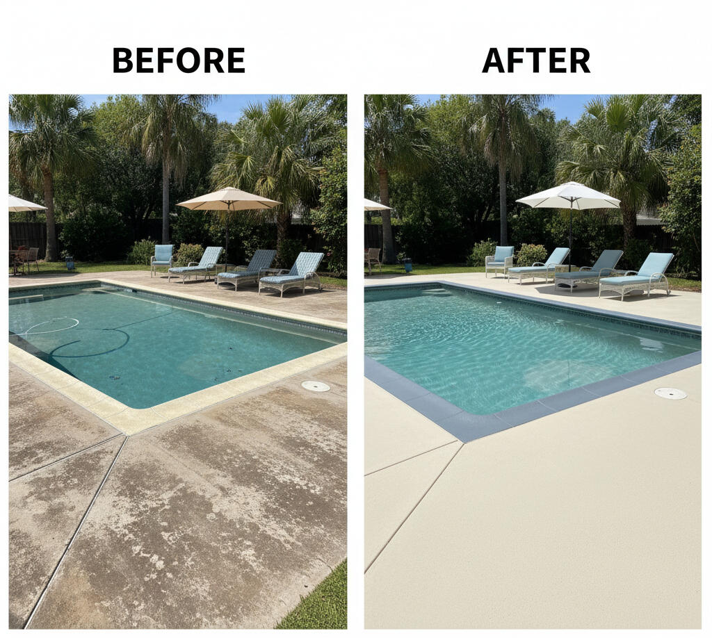 Backyard patio transformation